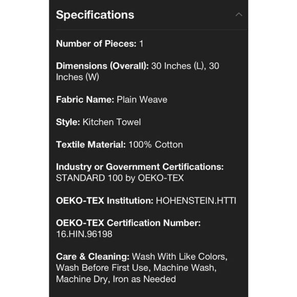 Hearth & Hand Green Geometric Border With Cream Background Kitchen Towel - Picture 5 of 6